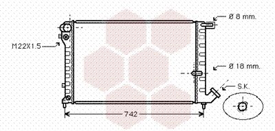 VAN WEZEL Radiators, Motora dzesēšanas sistēma 09002134